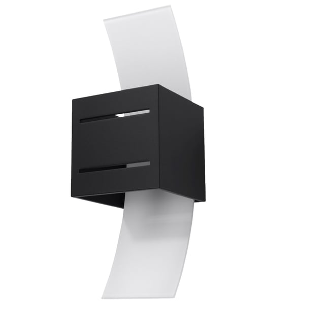Applique Aluminium Noir G9 1 Loreto Couleur noir <span itemprop=