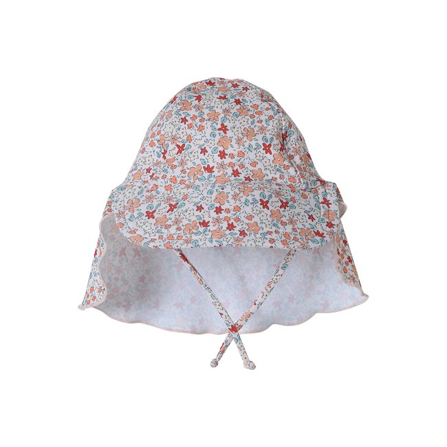 Casquette anti-UV rose imprimé <span itemprop=