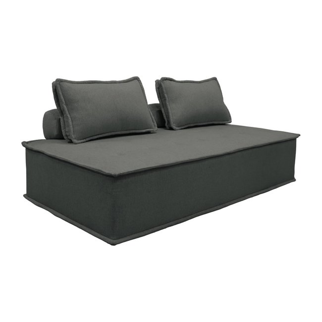 Chauffeuse pour canapé modulable 2 places tissu capitonné DAO - SWEEEK