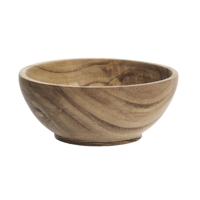 Bol bois d'acacia Couleur bois clair <span itemprop=