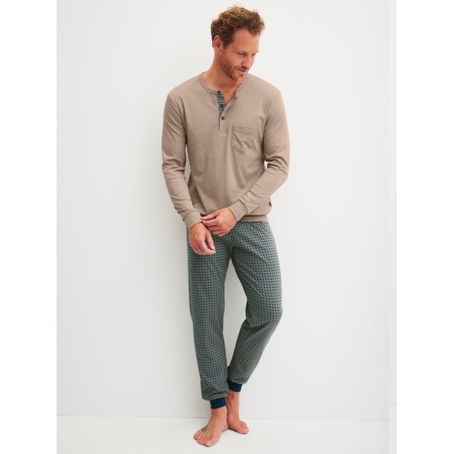Pyjama avec bords élastiques manches longues Coton RELAX CHOICE - CALIDA