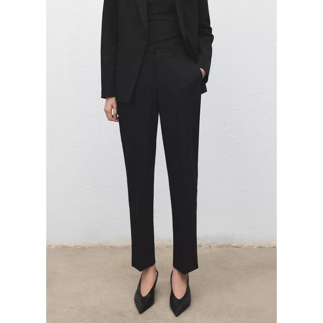 Pantalon droit costume noir <span itemprop=