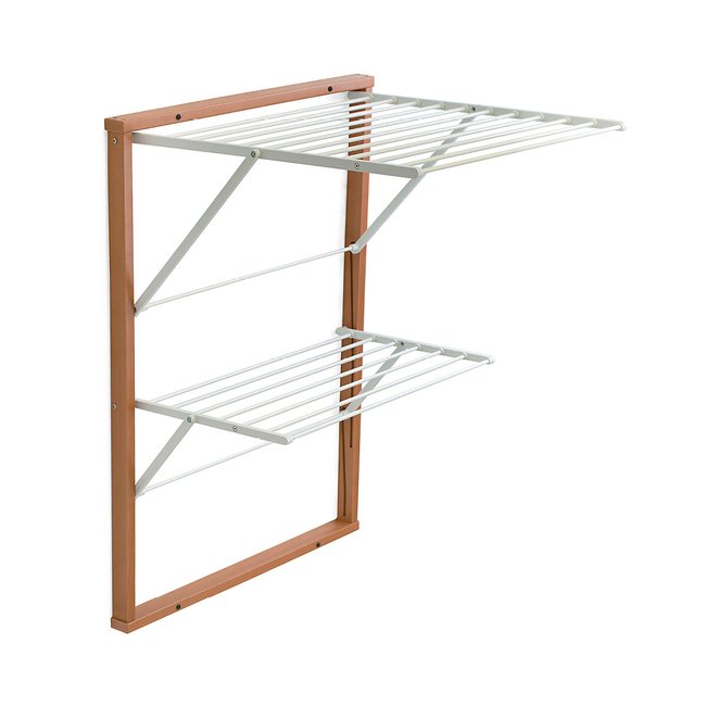 Wandwäscheständer - Kevin dunkles holz <span itemprop=