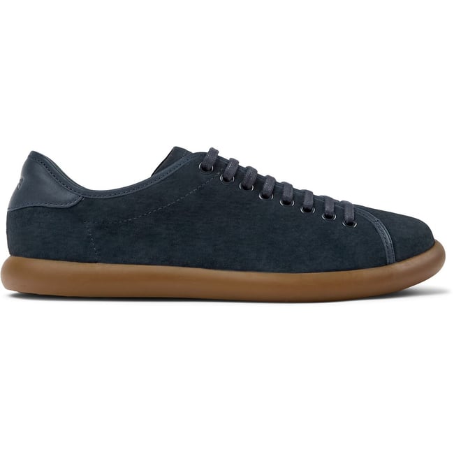 Pelotas Soller Suede Leather Trainers, navy blue, CAMPER