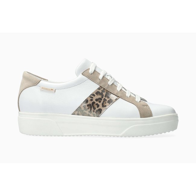Baskets en cuir FLO blanc <span itemprop=