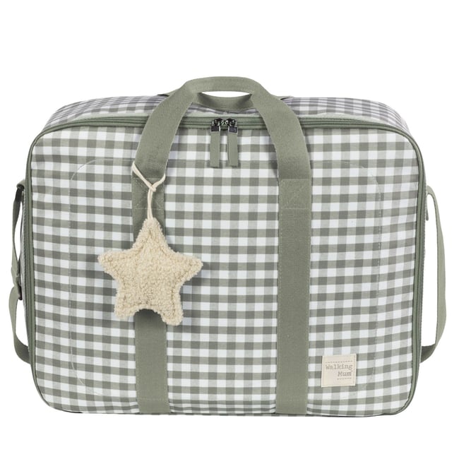 Valise de maternité Caetana Stone vert <span itemprop=