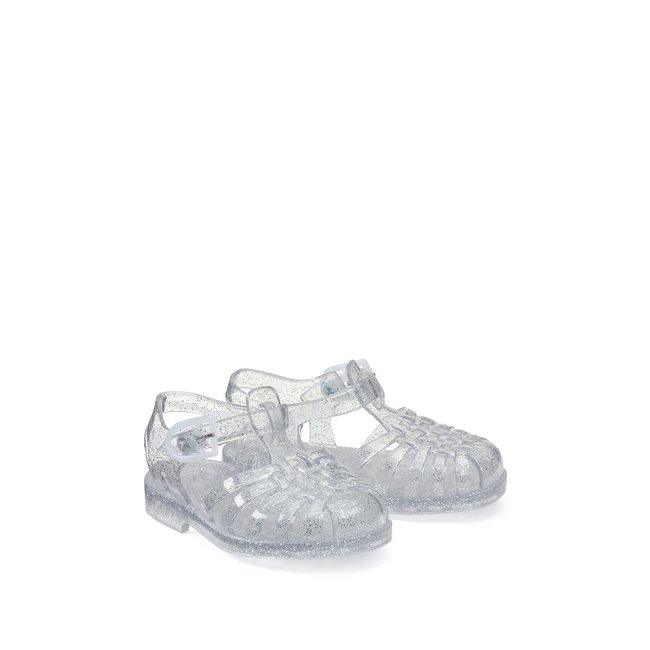 Kids Sun Sandals, sparkly silver-coloured, MEDUSE