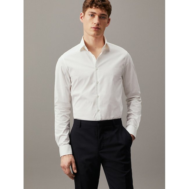 Slim Fit Shirt in Stretch Poplin - CALVIN KLEIN