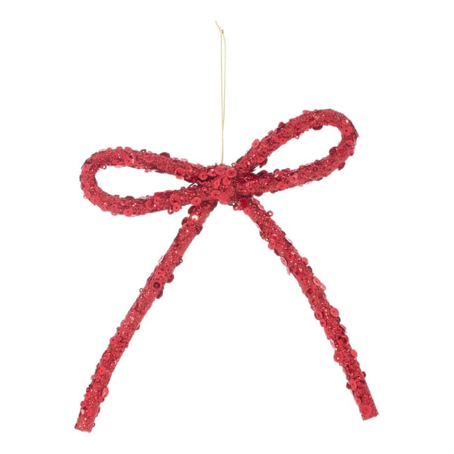 SDN PLF NOEUD RED/GOLD 17CM - ATMOSPHERA