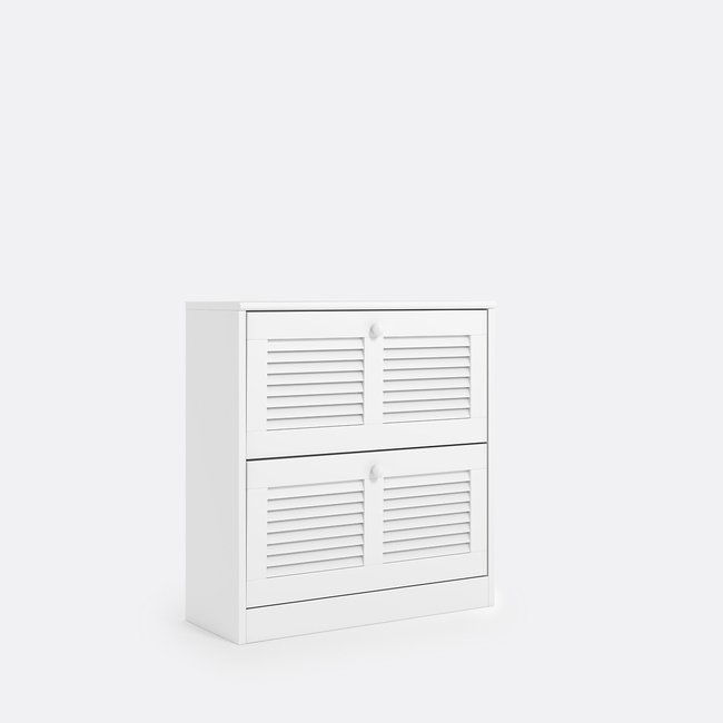 Mayor Shoe Cabinet with 2 Pull-Down Doors - SO'HOME