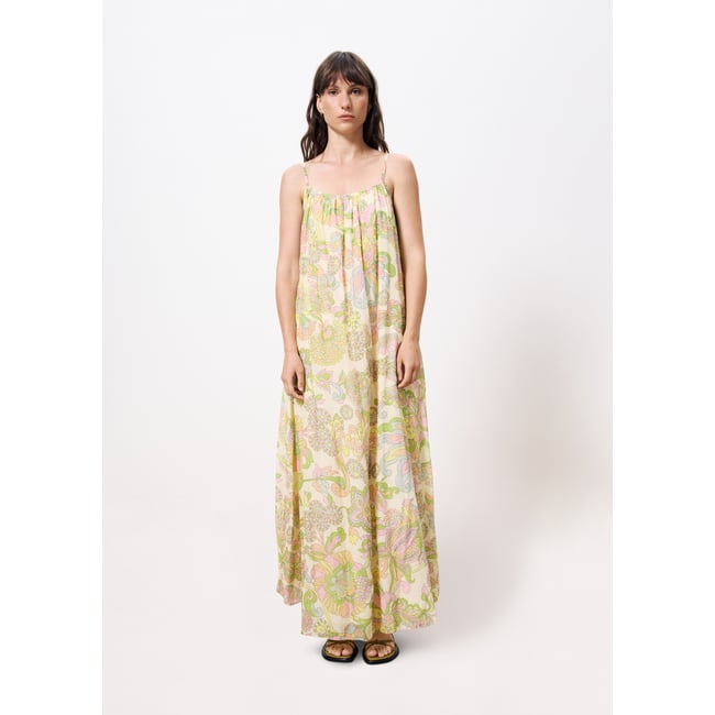 Robe  longue IZALINE cachemire <span itemprop=