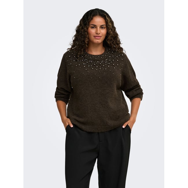 Pull En Maille coffee bean <span itemprop=