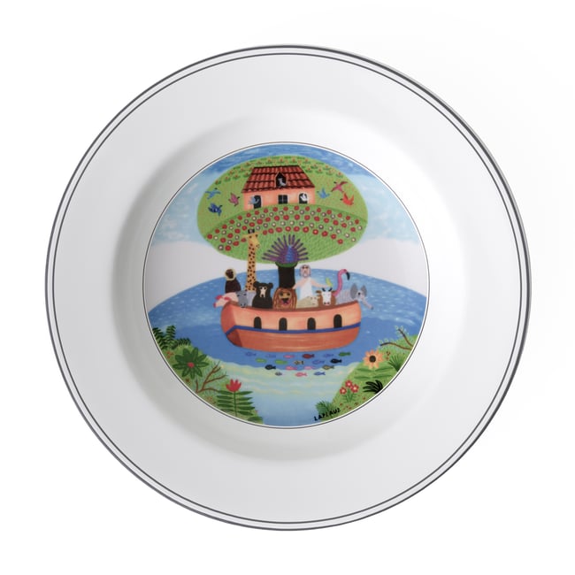 Assiette Creuse, Arche De Noé DESIGN NAIF Couleur multicolore <span itemprop=