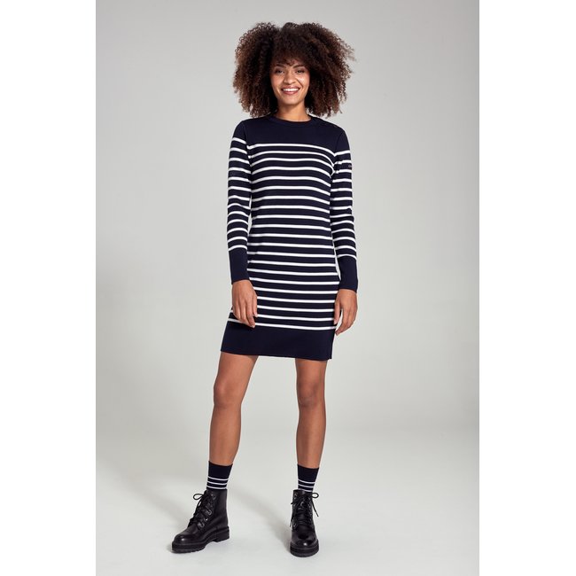 Robe marinière en laine mérinos - ARMOR-LUX
