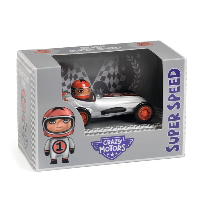 Silver Super Speed Crazy Motors - - DJECO