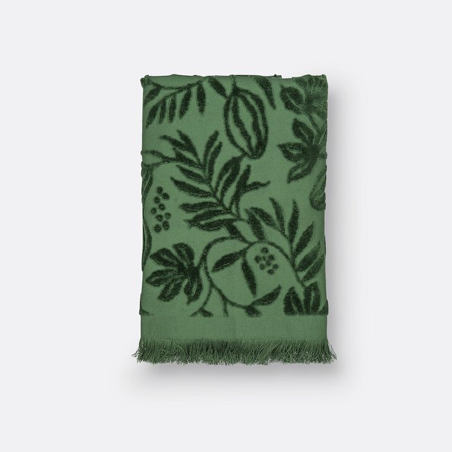 Toalla de rizo aterciopelada con relieve, Agape verde <span itemprop=