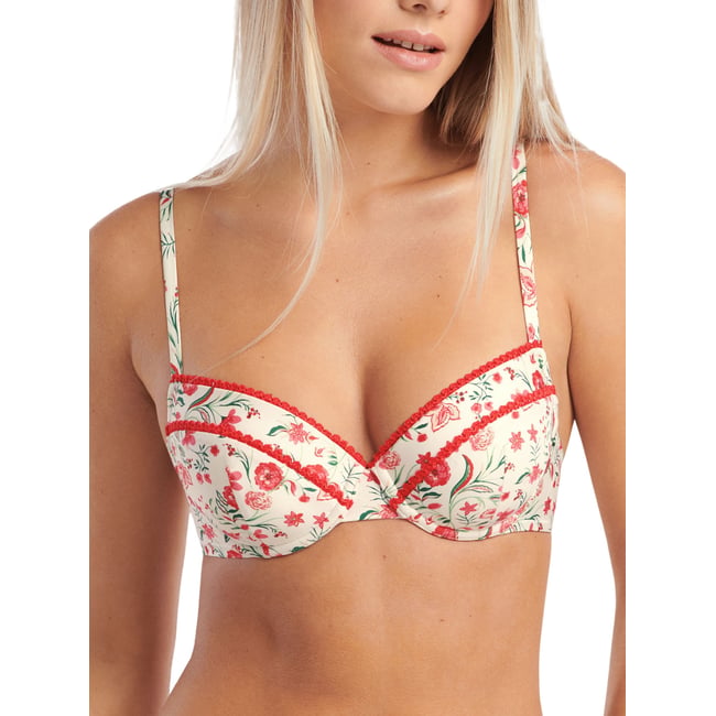 Haut maillot de bain préformé Java ivoire <span itemprop=