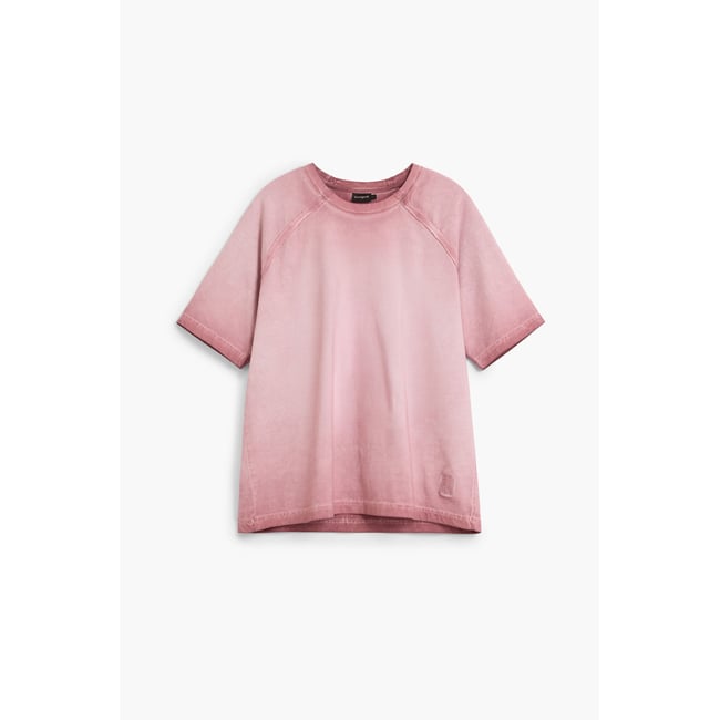T-shirt à manches courtes dégradé rose <span itemprop=
