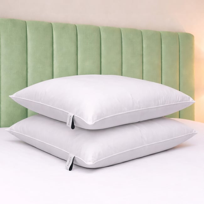 180 Thread Count Cotton Anti Allergy Pillow, white, BIANCA FINE LINENS