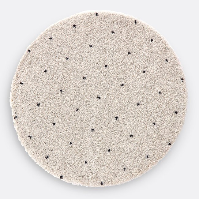 Rond tapijt met stippen in berber stijl, Ava <span itemprop=