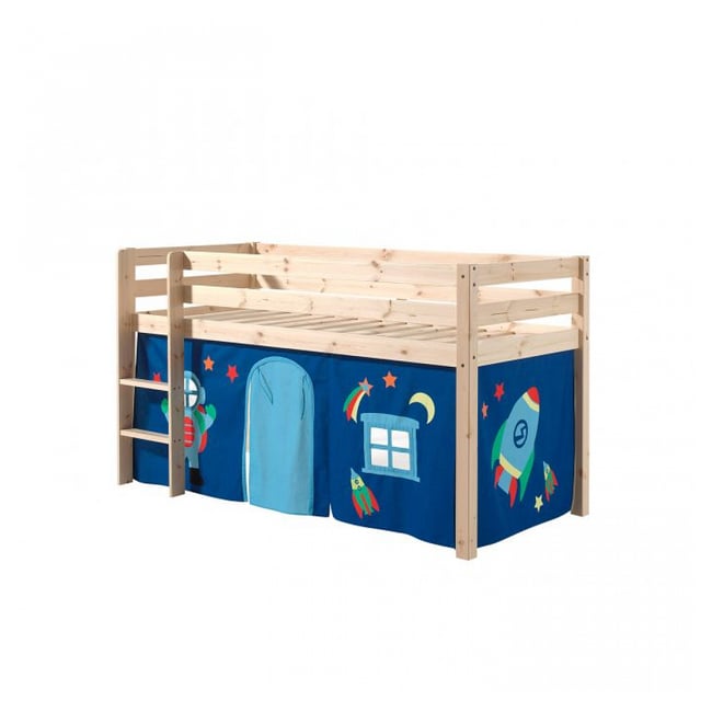 Rideau De Lit Bleu Pour Lit Mezzanine HS4U - Protection Intimité Et Style