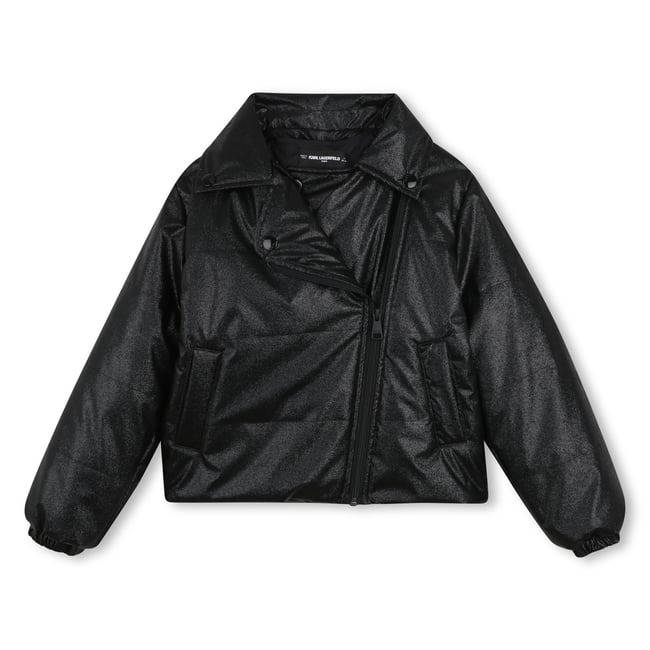 Doudoune à capuche black <span itemprop=