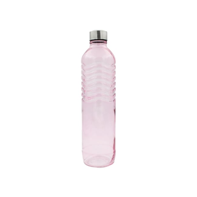 Bouteille rose en verre coloré, GLOUPOP Couleur rose <span itemprop=