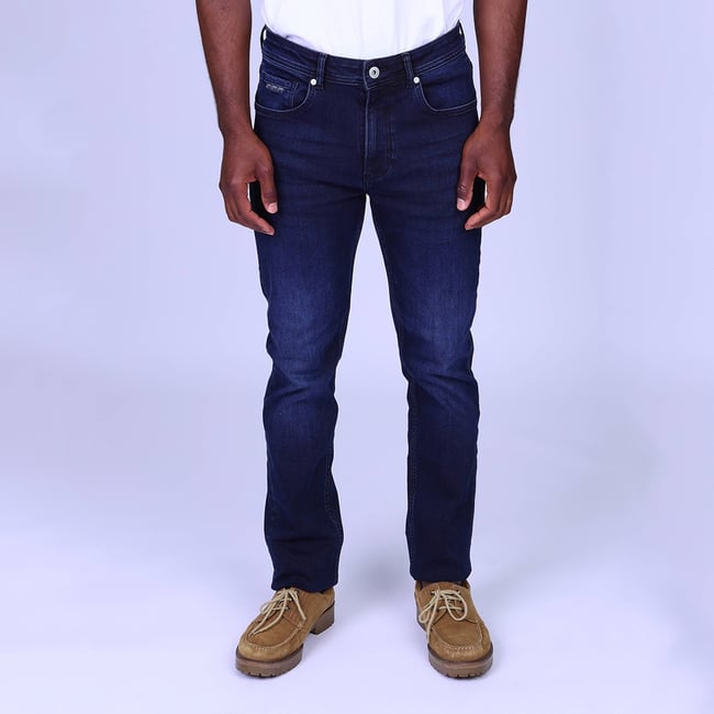 Jean Gaspar stretch blue black <span itemprop=