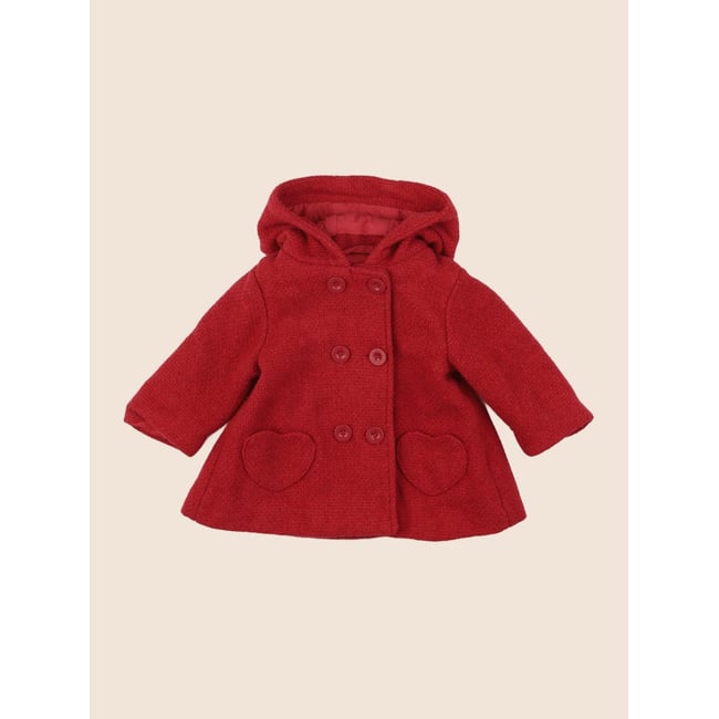 Parka - Très bon état rouge <span itemprop=