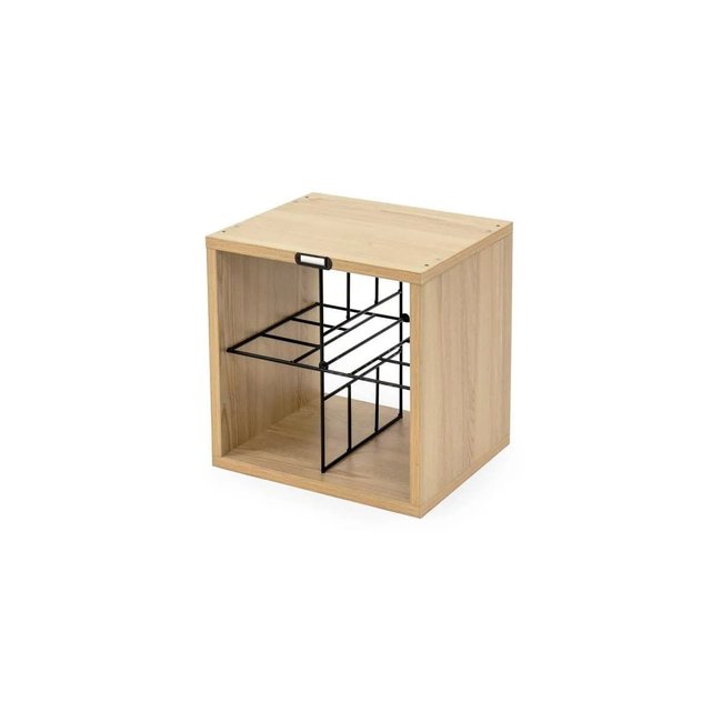 Range bouteille A VIN 12 BOUTEILLES RHONE bois naturel <span itemprop=