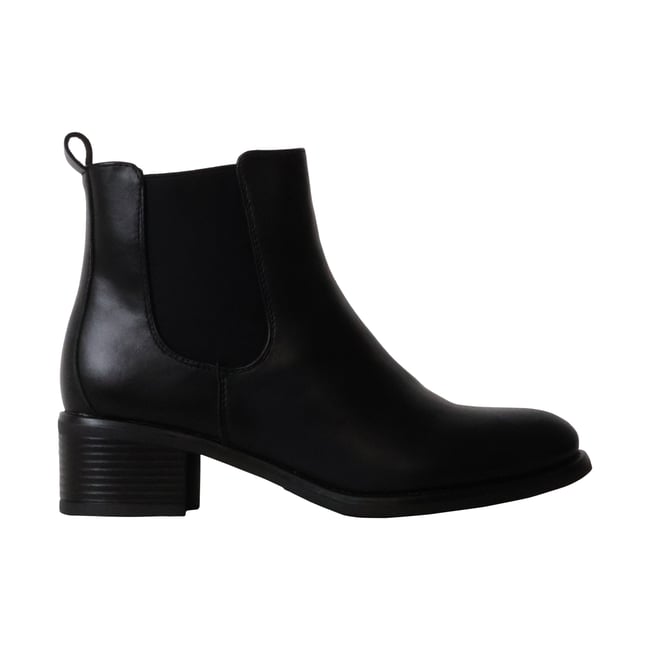 Bottines à Zip noir <span itemprop=