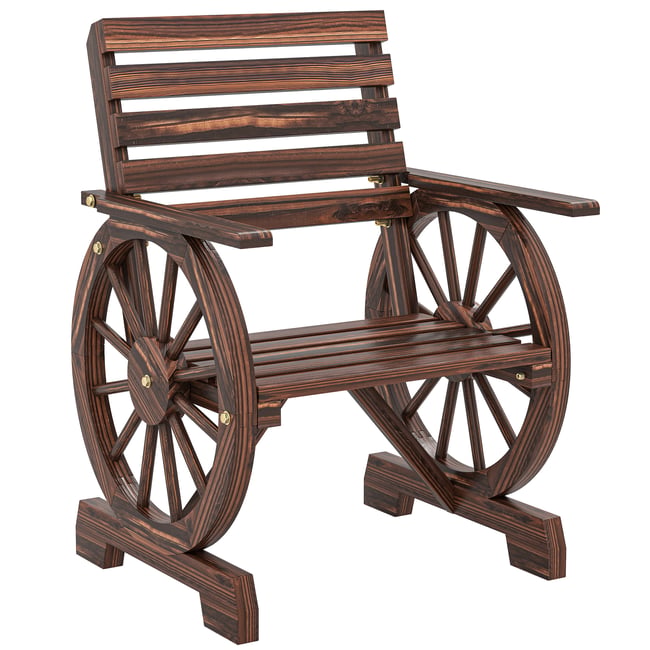 Chaise de jardin de loisirs Bois Finition finition carbonisée <span itemprop=