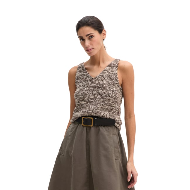 Top en tricot slim en fil à bandelettes - MARC O'POLO