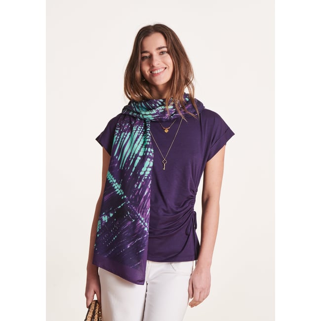 Foulard imprimé blueberry <span itemprop=