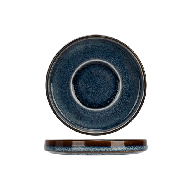 Lot de 6 Sous-Tasses en porcelaine, QUINTANA Couleur bleu <span itemprop=