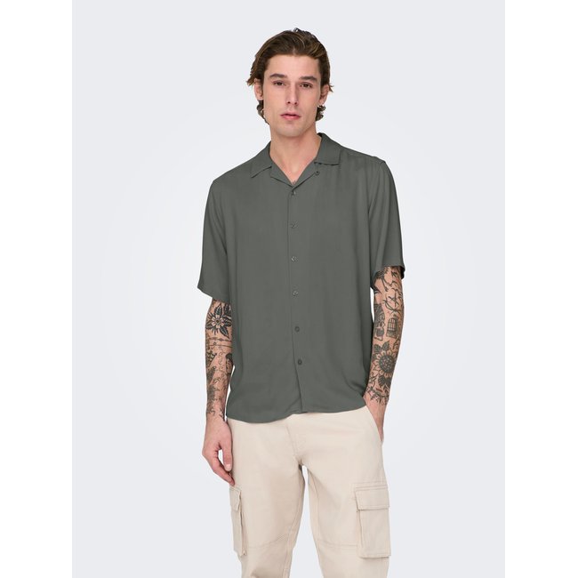 Chemise ONSDASH Chemise castor gray <span itemprop=