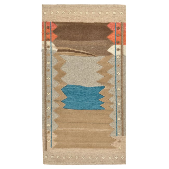 Tapis en laine vierge noué à la main - THEKO