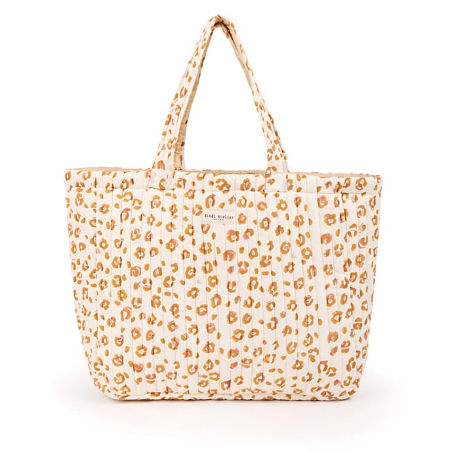 Sac cabas imprimé BENGAL beige lana <span itemprop=