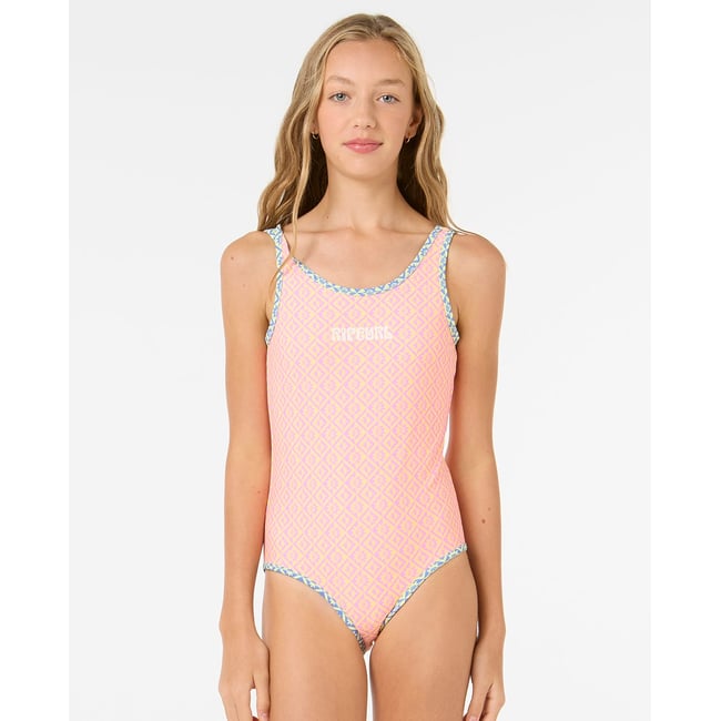 Maillot de bain ISLAND REVO ONE PIECE-GIRL multicolore <span itemprop=