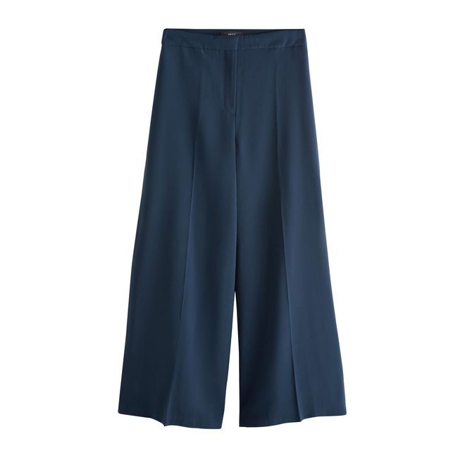 Pantalon large bleu marine <span itemprop=