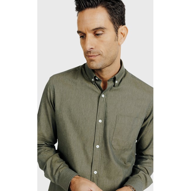 Chemise Regular fit en flanelle à chevrons - ACROSS
