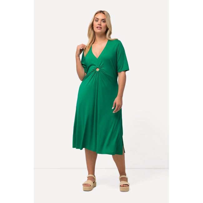 Robe midi en jersey, ligne A - ULLA POPKEN