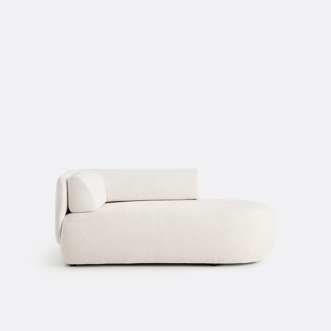 Sofá chaise longue derecho, terciopelo grueso, Meridiano - LA REDOUTE INTERIEURS