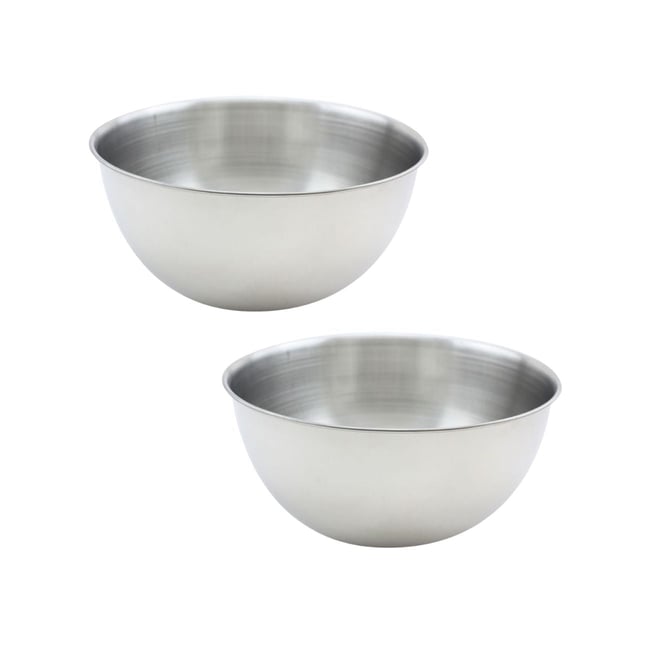 Ensemble de 2 Bols à mixer en inox 24 cm de diamètre BASIC - FACKELMANN