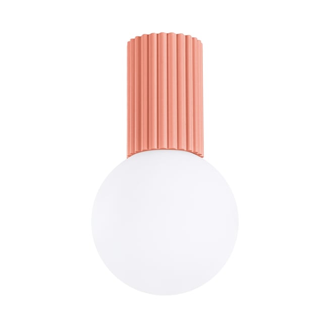Plafonnier Aluminium Pêche G9 1 Halo Couleur rose <span itemprop=