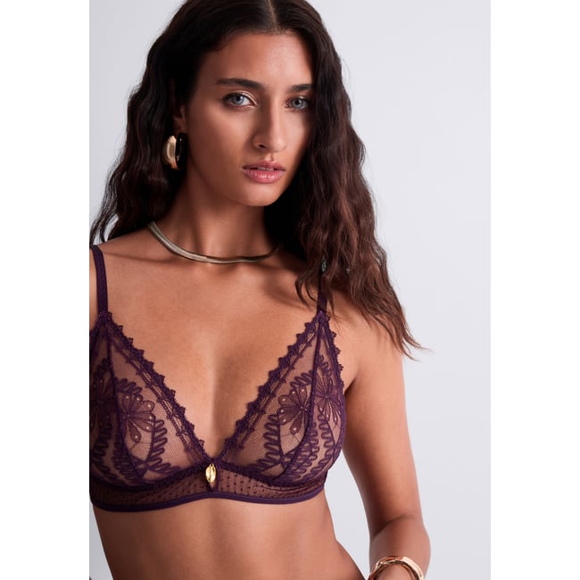Soutien gorge Triangle bralette Mystery of Love bleu <span itemprop=