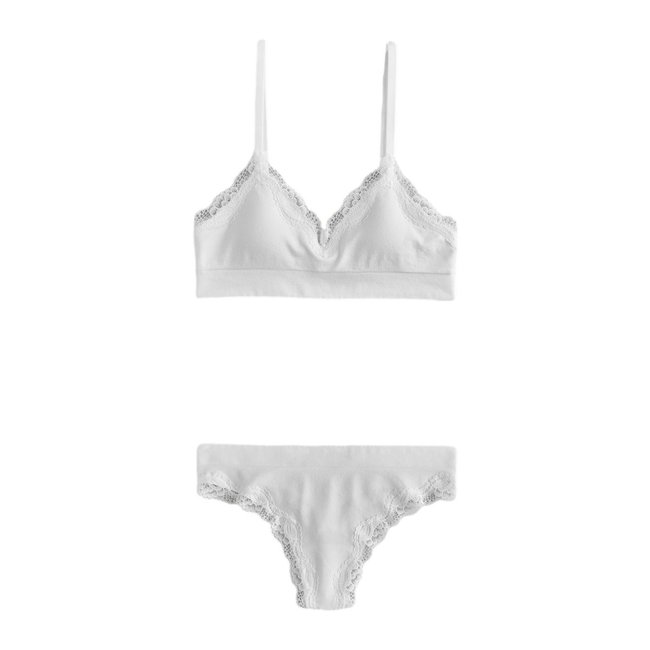 Brassière tanga sans couture dentelle - NEXT