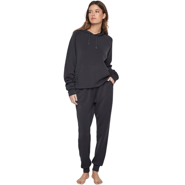 Tenue détente pyjama pantalon top à capuche P104 COZY CHIC bleu marine <span itemprop=