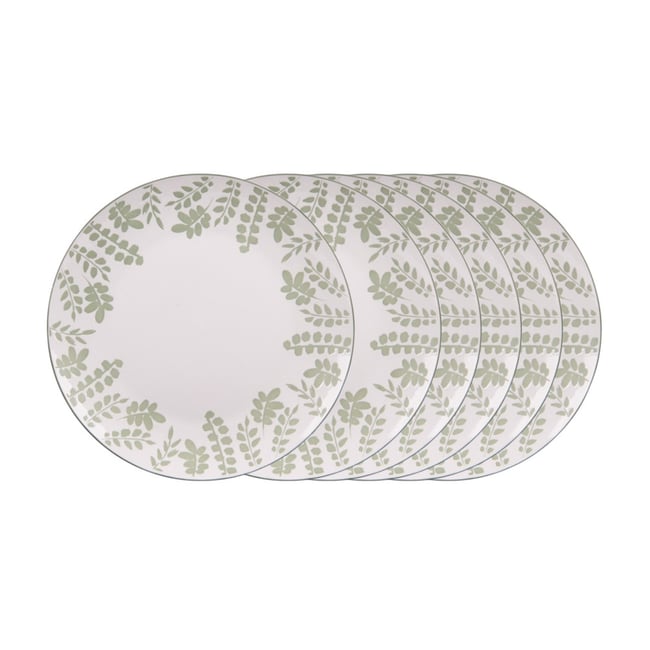 Assiette plate 27 cm Episia (lot de 6) - EPISIA Couleur vert <span itemprop=