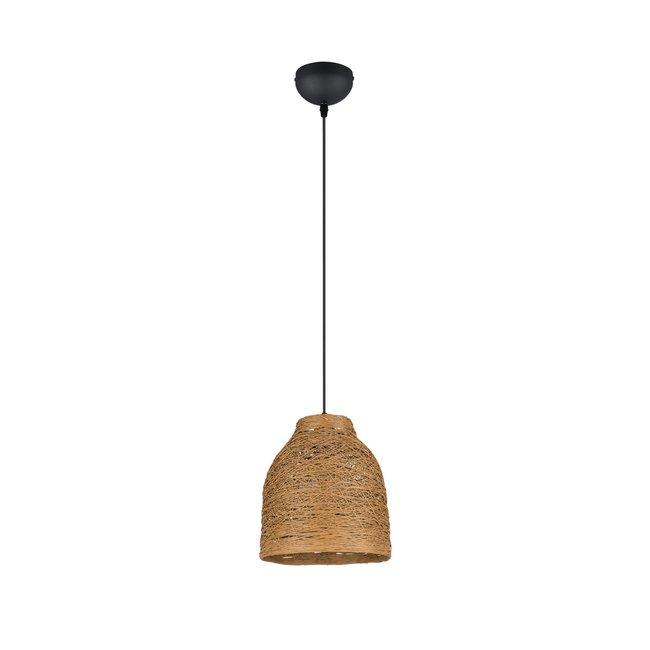 Suspension en papier bohème, D.25 , JOELINE Couleur marron <span itemprop=